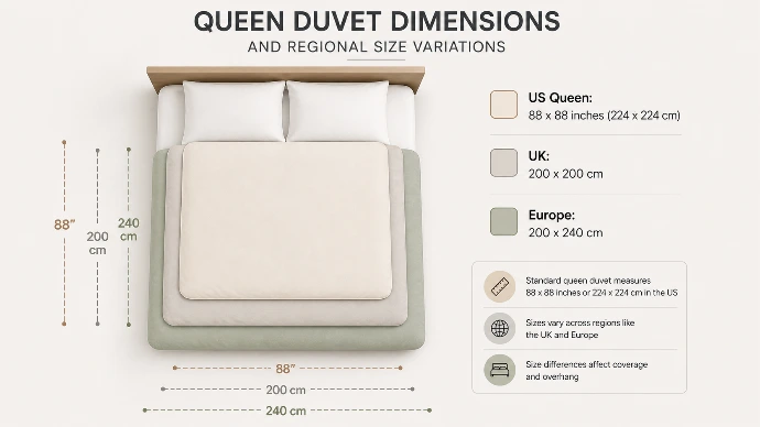 queen size bed width in cm