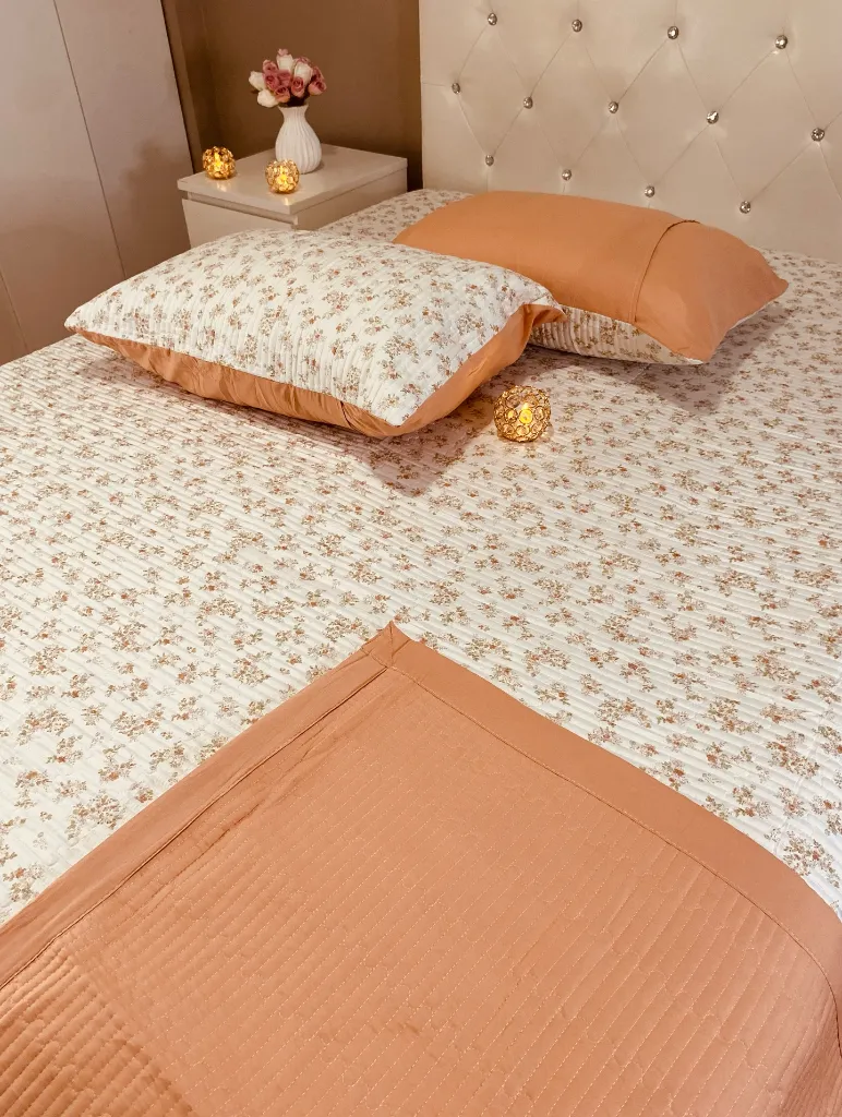 4. Pinterest Inspired Cotton Bedcovers Shade-Brown&Peach.webp