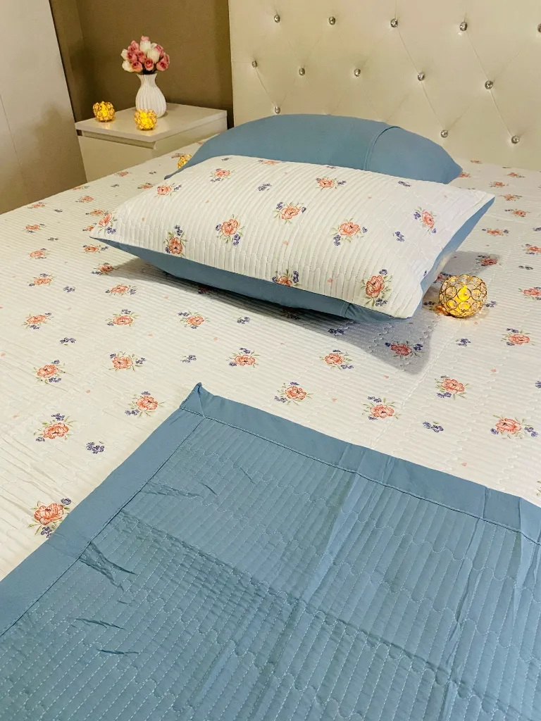 3. Pinterest Inspired Cotton Bedcovers Shade-Peach&Blue.webp