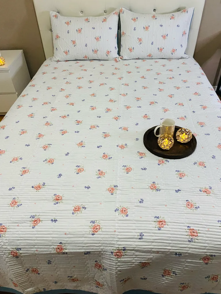 2. Pinterest Inspired Cotton Bedcovers Shade-Peach&Blue.webp