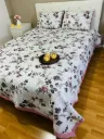 Cotton Bedcover In Dark Pink Shade