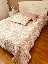 Rose Petal Styled Bedcover In Shade Pink